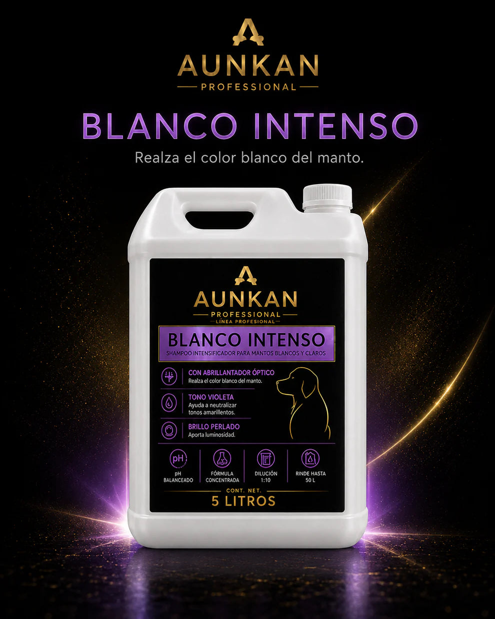 Shampoo Aunkan Blanco Intenso