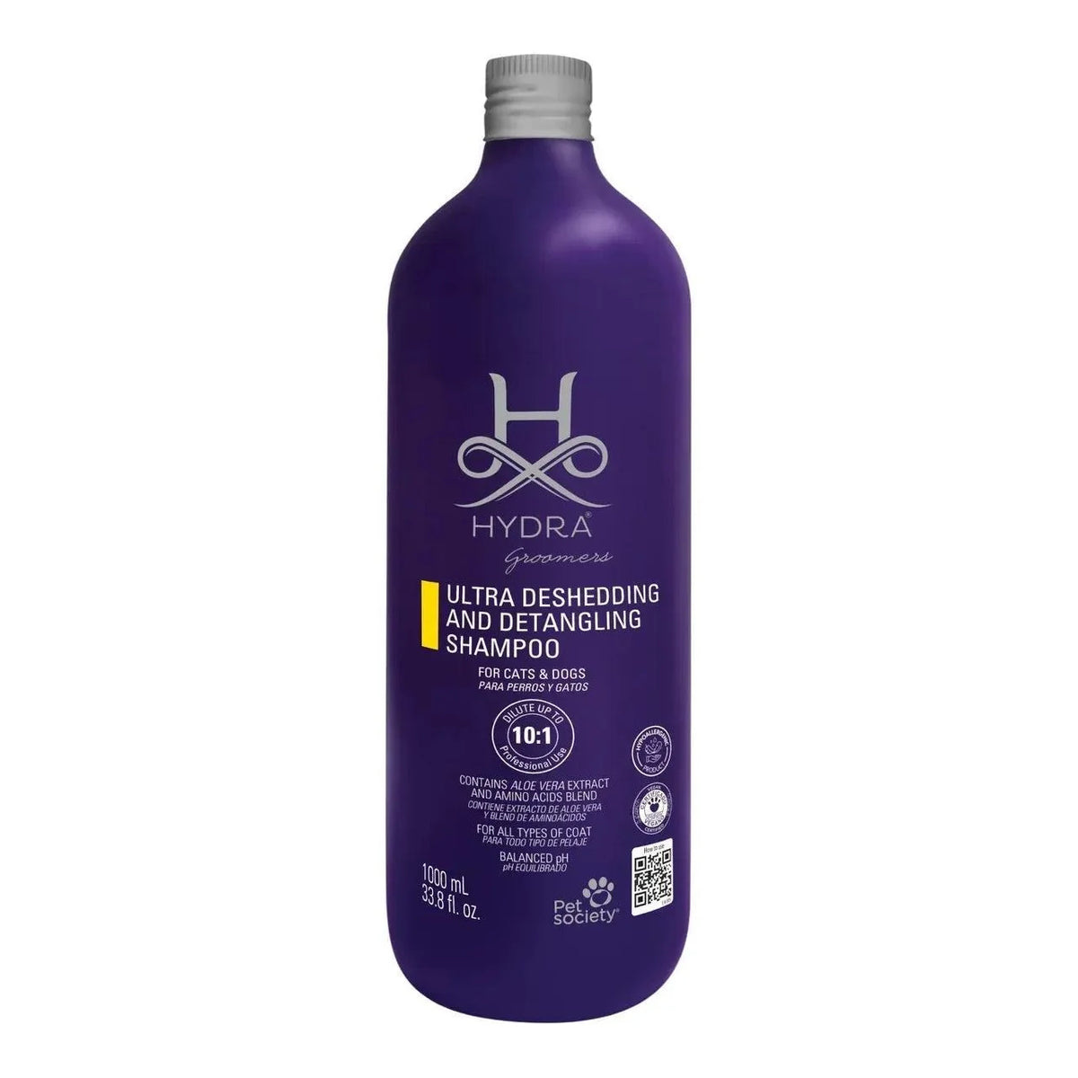Shampoo HYDRA Groomers - Ultra Deshedding and Detangling 1LT (Shampoo Desenredante)