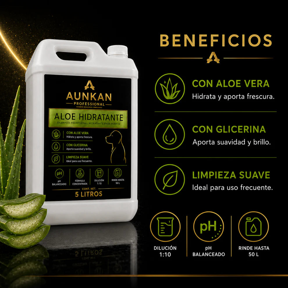 Shampoo Aunkan Aloe Hidratante
