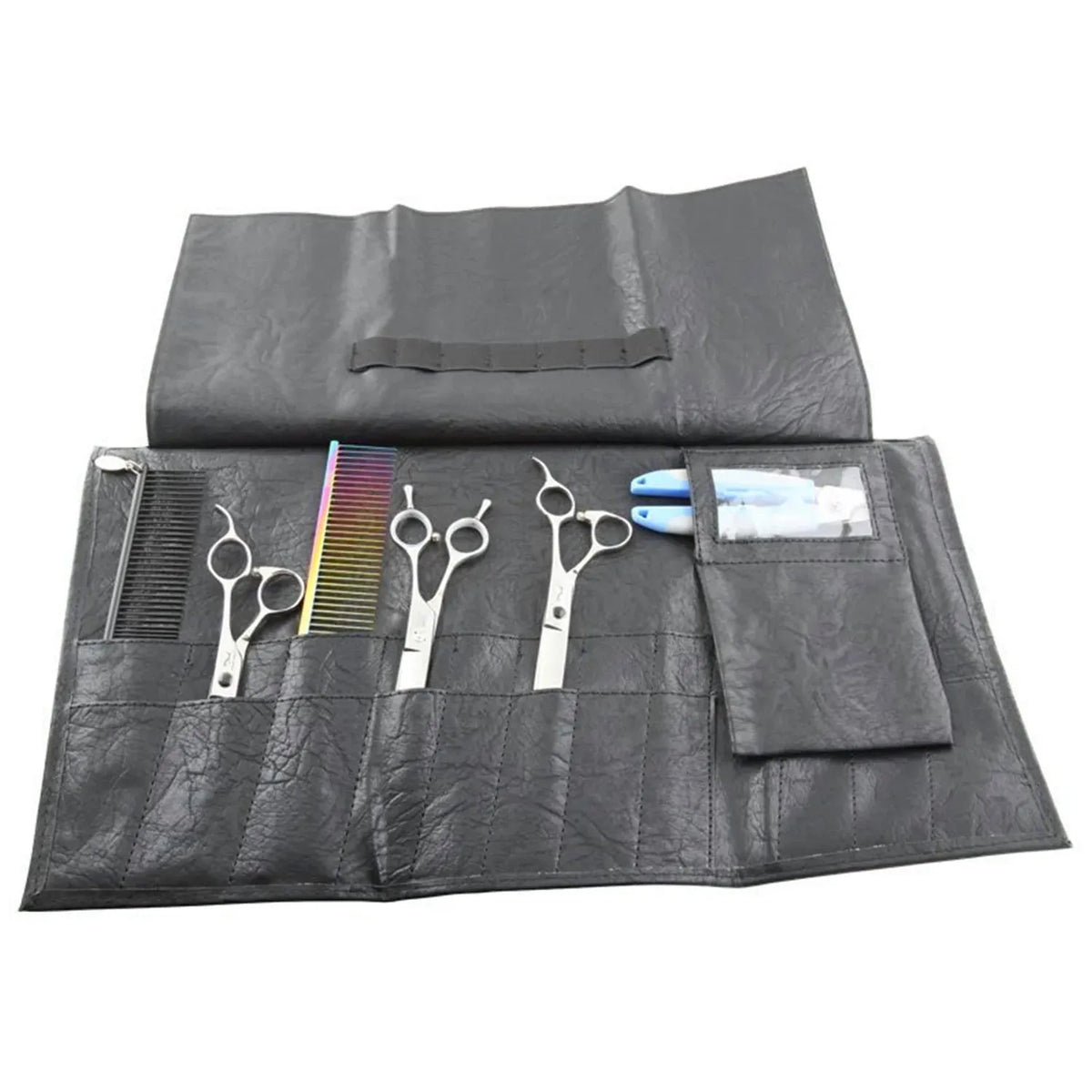 Estuche para tijeras/herramientas de cuero artificial